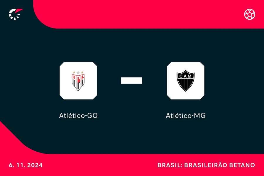 Atlético-GO e Atlético-MG se enfrentam nesta quarta-feira (6) pelo Brasileirão