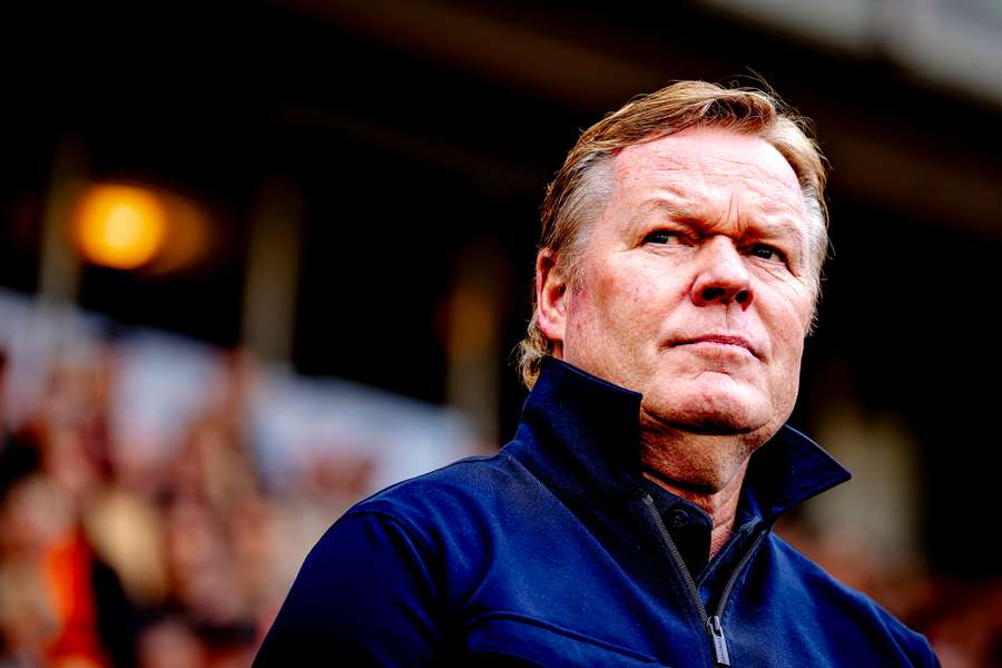 Netherlands manager Ronald Koeman looks on before the match between his side and Malta