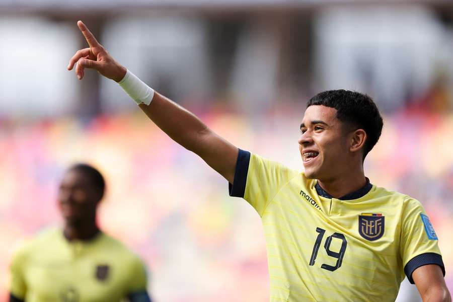 Kendry Paez while playing for Ecuador at the FIFA U20 World Cup