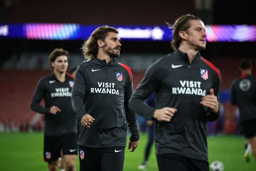 Antoine Griezmann beim Training im Emirates Stadium. Antoine Griezmann beim Training im Emirates Stadium.