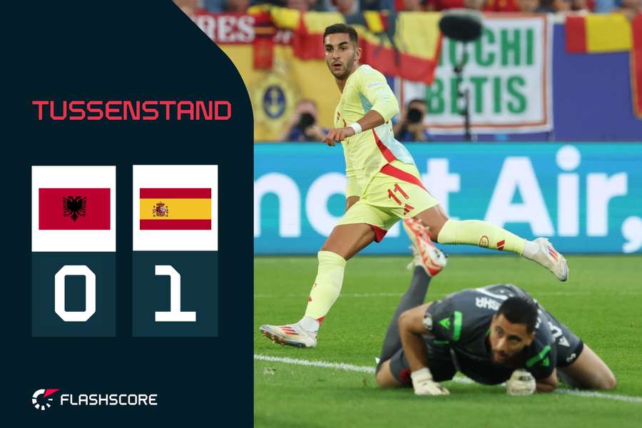 Ferran Torres scoort de 1-0 voor Spanje