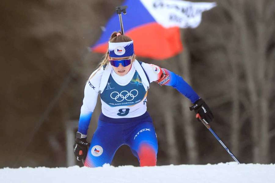 Tereza Vinklárková při olympijském vytrvalostním závodě.