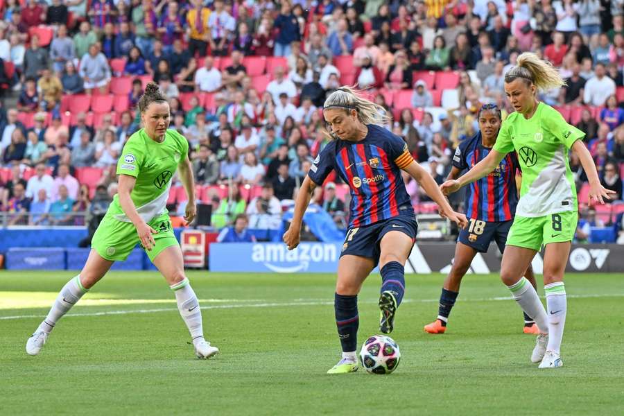 Beim letzten UWCL-Duell mit dem FC Barcelona verloren die Wölfinnen das Finale 2023.