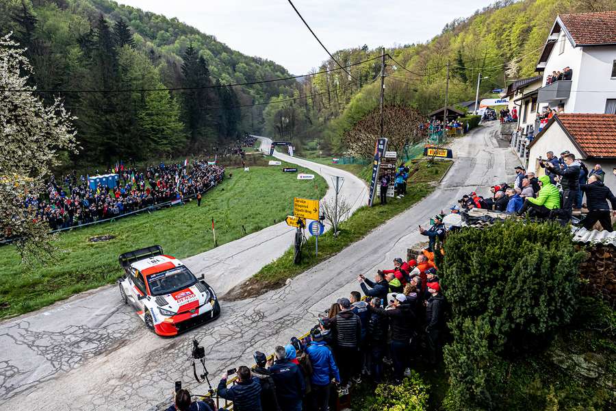 Takamoto Katsuta na první etapě Rally Chorvatsko.