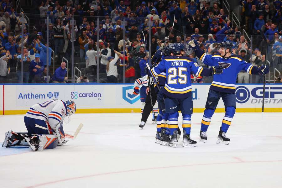 Przełamanie St. Louis Blues. Wreszcie wygrali po siedmiu porażkach Przełamanie St. Louis Blues. Wreszcie wygrali po siedmiu porażkach