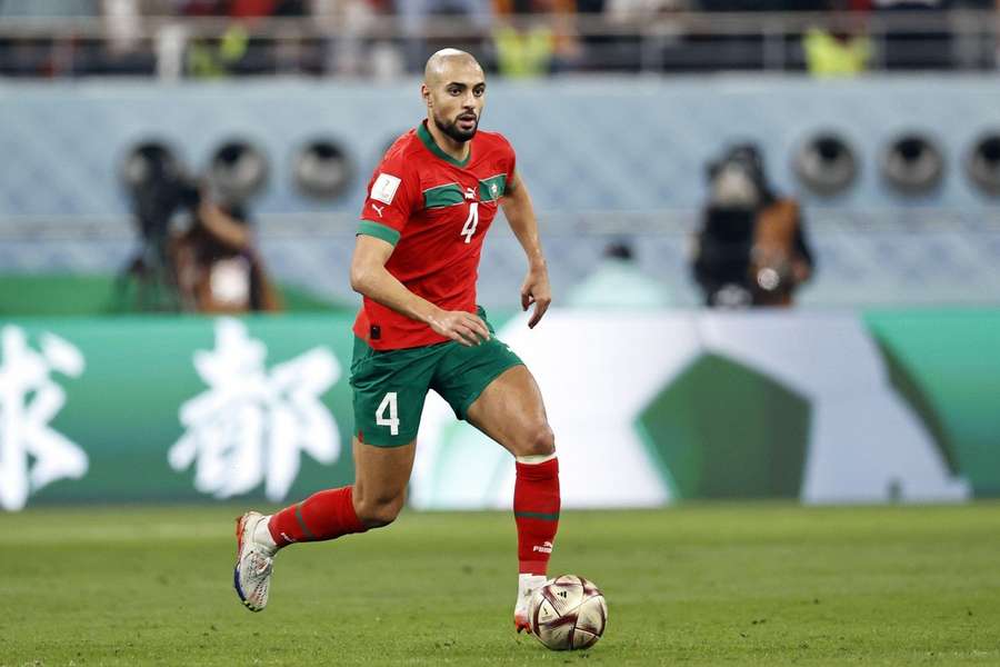 Sofyan Amrabat le 17 décembre lors de la petite finale face à la Croatie.