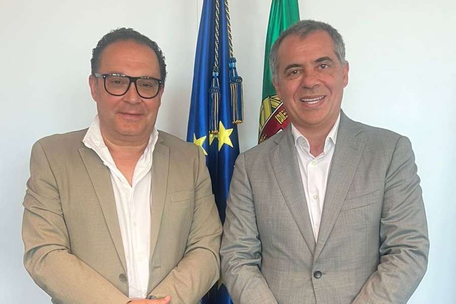 Presidente do Boavista reunido com o Secretário de Estado do Desporto, Dr. Pedro Dias
