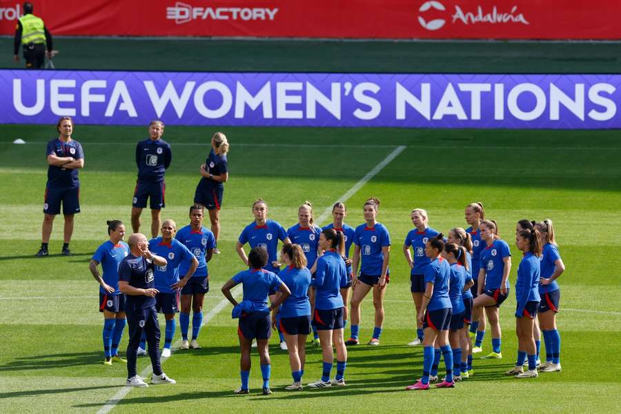 De training van Oranje in Sevilla