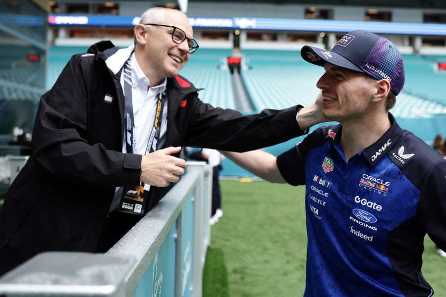 Domenicali e Verstappen Domenicali e Verstappen