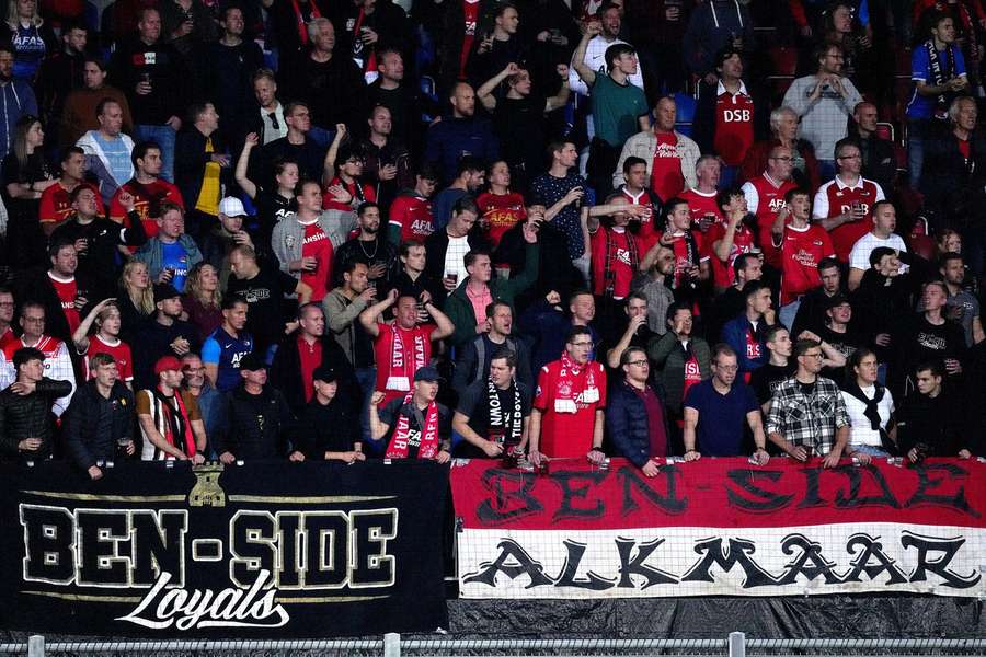 Uitsupporters bij FC Vaduz - AZ