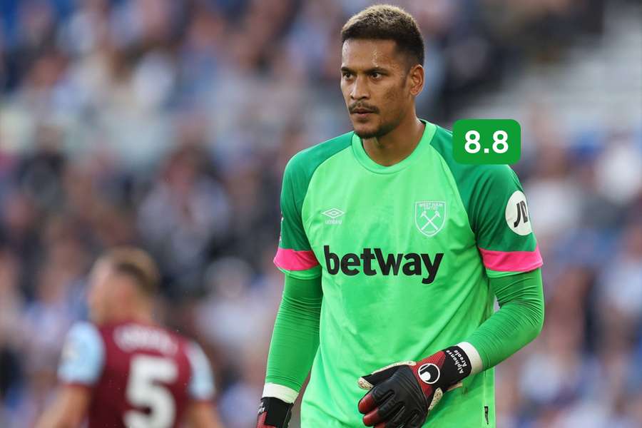 Alphonse Areola made 10 saves in West Ham's defeat to Manchester City