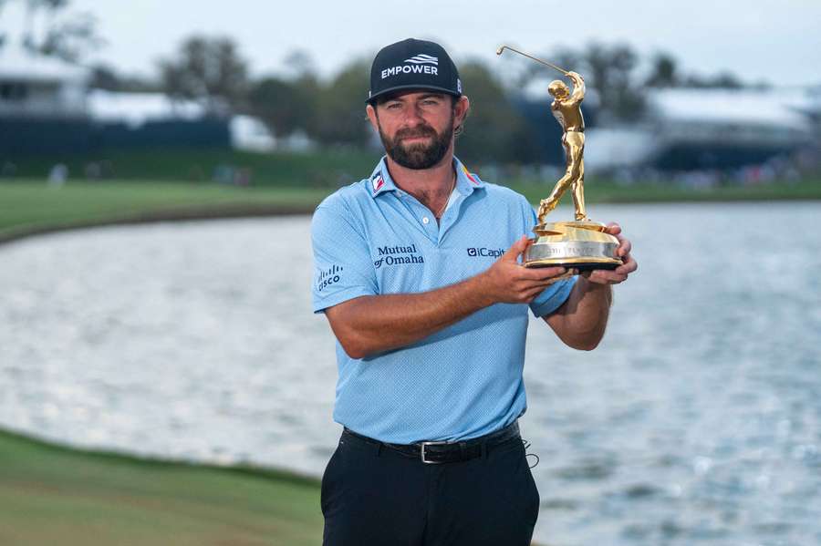 Cameron Young with his Players trophy