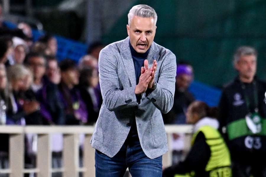 Trenér Sigmy Olomouc Tomáš Janotka.