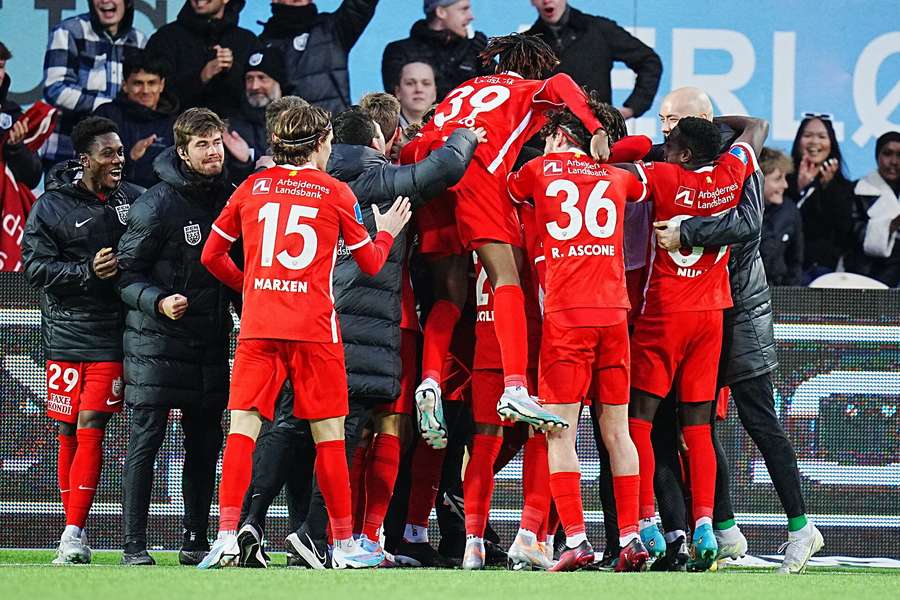 FC Nordsjælland kunne juble over en velfortjent sejr over Brøndby