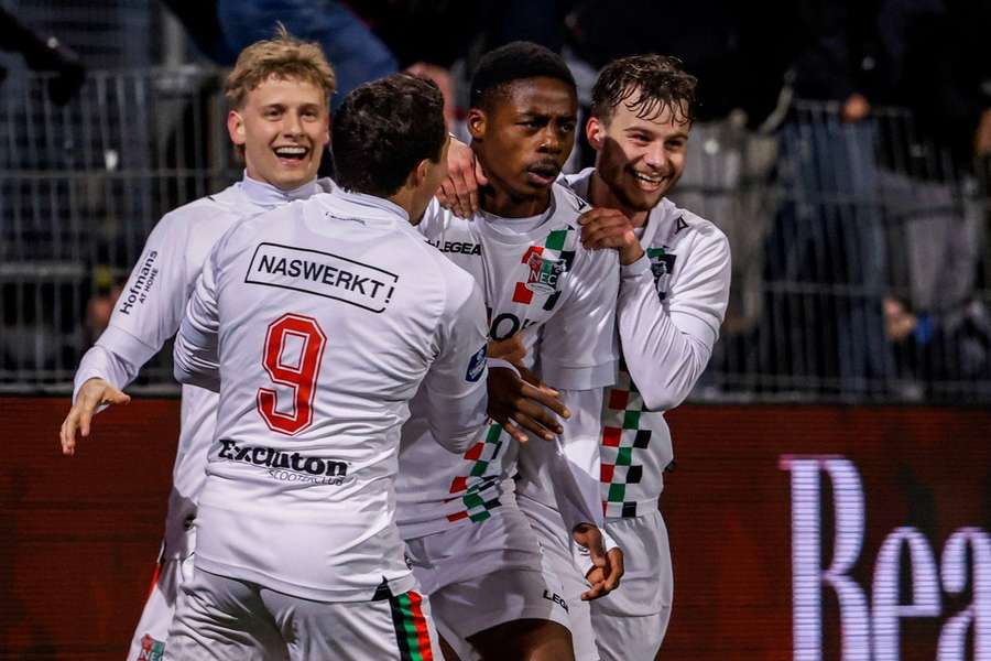 NEC had in de uitwedstrijd tegen Excelsior flink wat te juichen met goalgetter Anthony Musaba