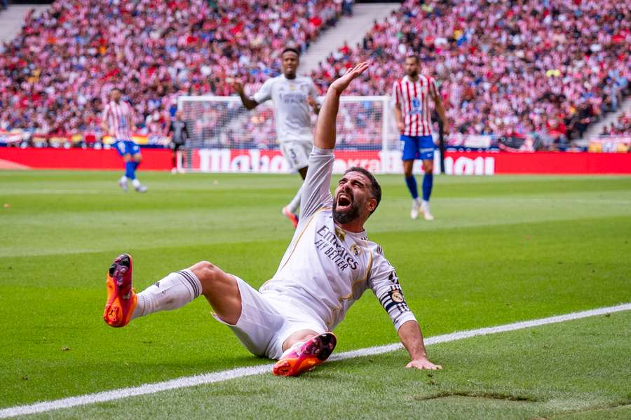 Carvajal, lesionado durante el derbi madrileño