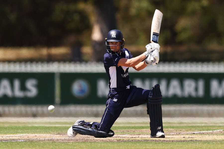 Lanning in action for Victoria during the 2024/25 WNCL in January.