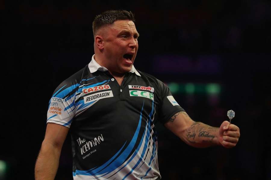 Gerwyn Price wint dag 11 van de Premier League