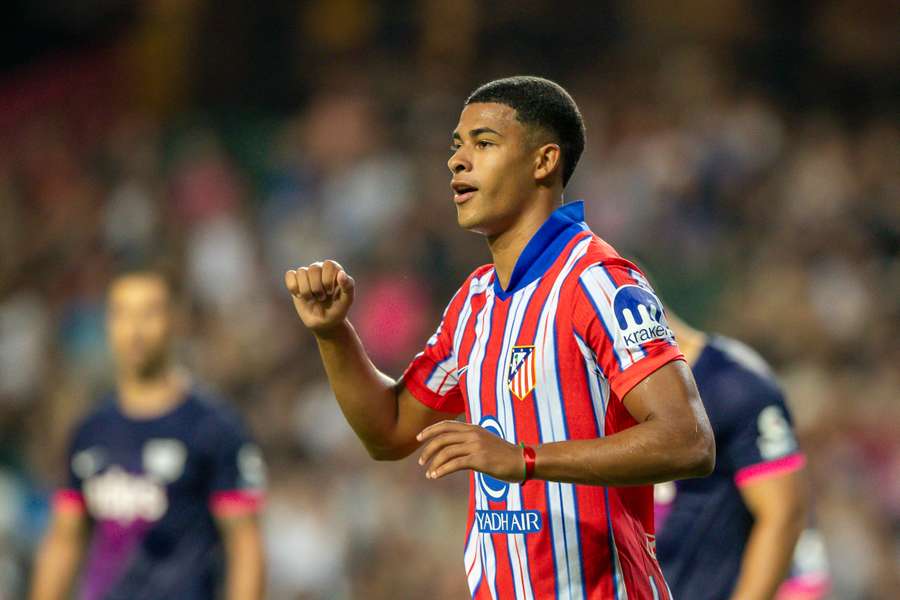 Santiago Mouriño, en un amistoso con el Atleti.