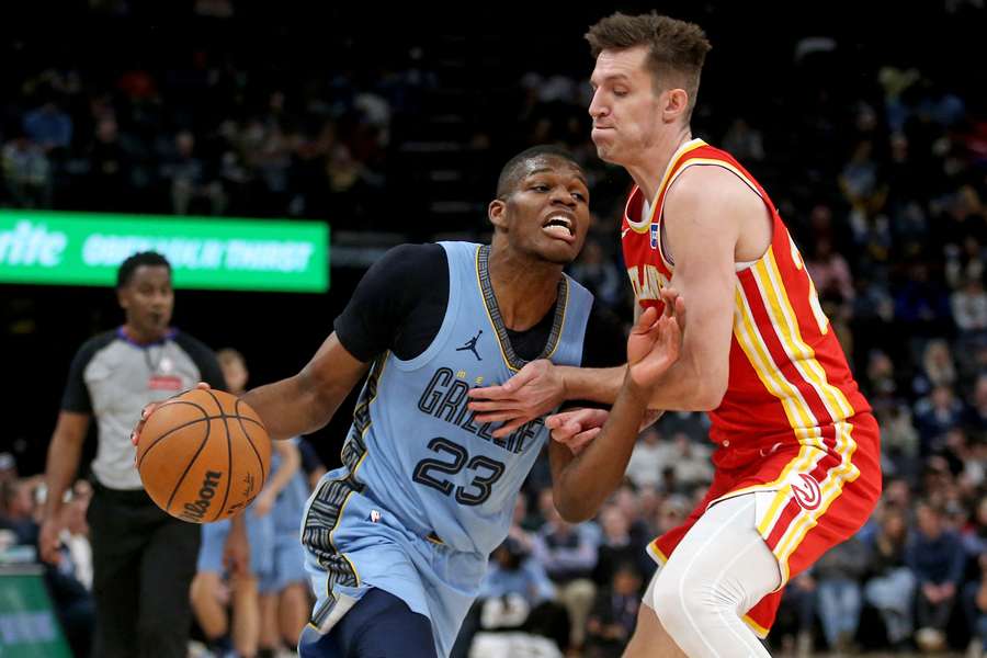 Archivní fotografie Krejčího ze zápasu s Memphisem. Archivní fotografie Krejčího ze zápasu s Memphisem.