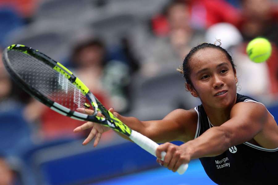 Canada's Leylah Fernandez in action