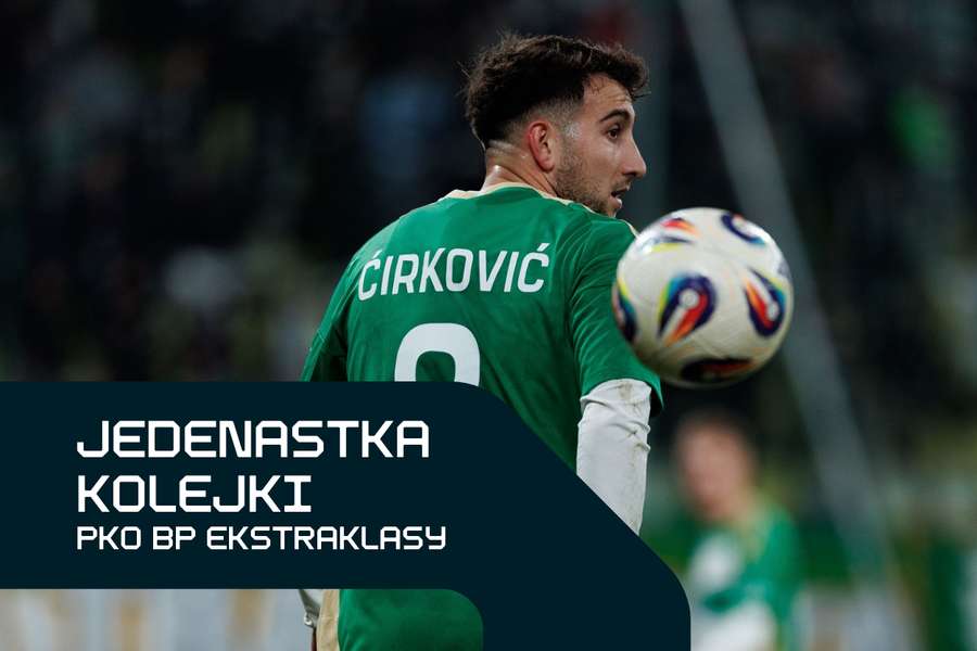 Jedenastka 24. kolejki PKO BP Ekstraklasy: Świetny Cirković, Rajović wraca do żywych