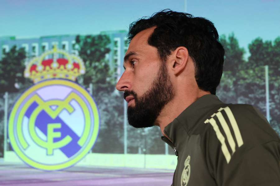 Real Madrid coach Alvaro Arbeloa during a press conference