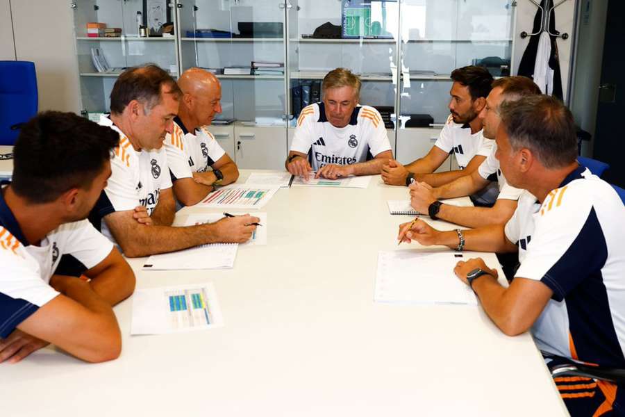 Ancelotti y su cuerpo técnico ya preparan la nueva temporada