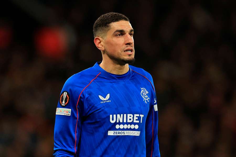 Leon Balogun during the Europa League match between Manchester United and Rangers at Old Trafford