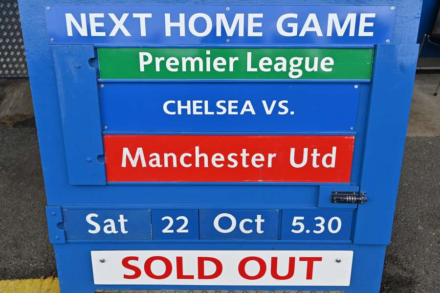 It was fourth v fifth at Stamford Bridge with the Red Devils coming to town