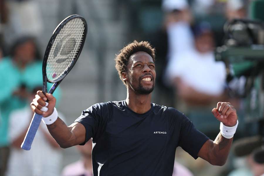 Monfils viert zijn overwinning in de eerste ronde van Indian Wells