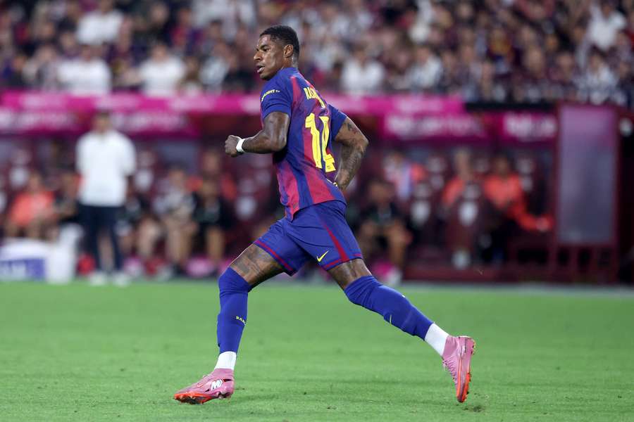 Rashford ficou em campo por apenas 30 minutos, ainda sem a melhor condição física