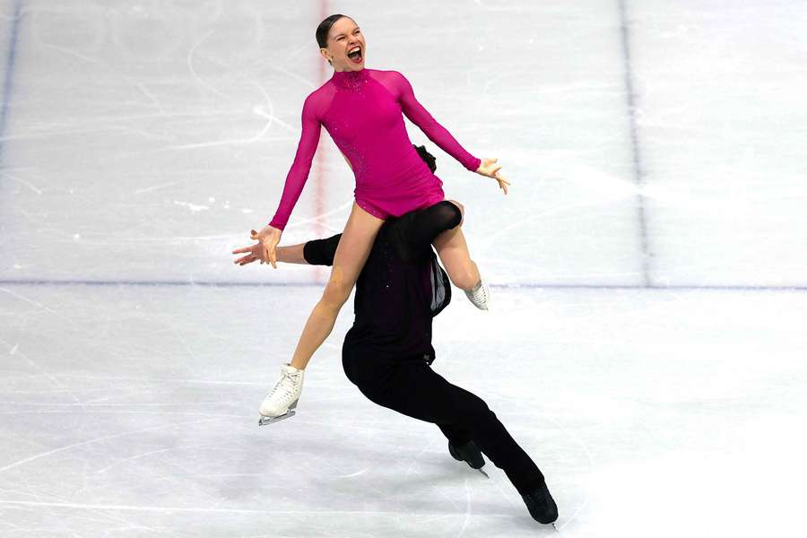 Szczecinina i Woźniak w świetnych nastrojach po udanym programie krótkim