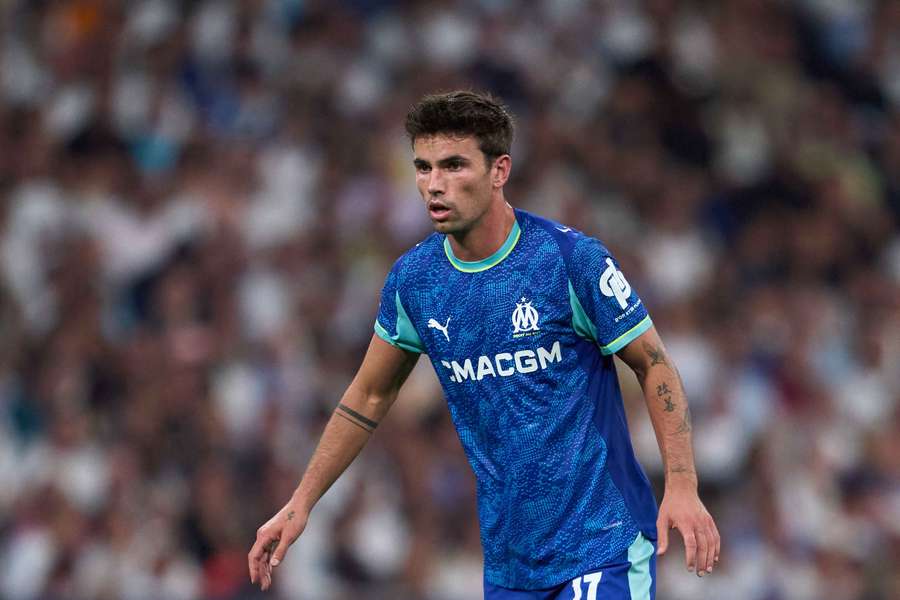 Matt O'Riley face au Real Madrid en Ligue des champions.