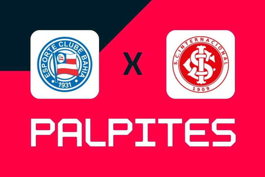 Bahia e Internacional se enfrentam em partida atrasada da 14ª rodada do Brasileirão