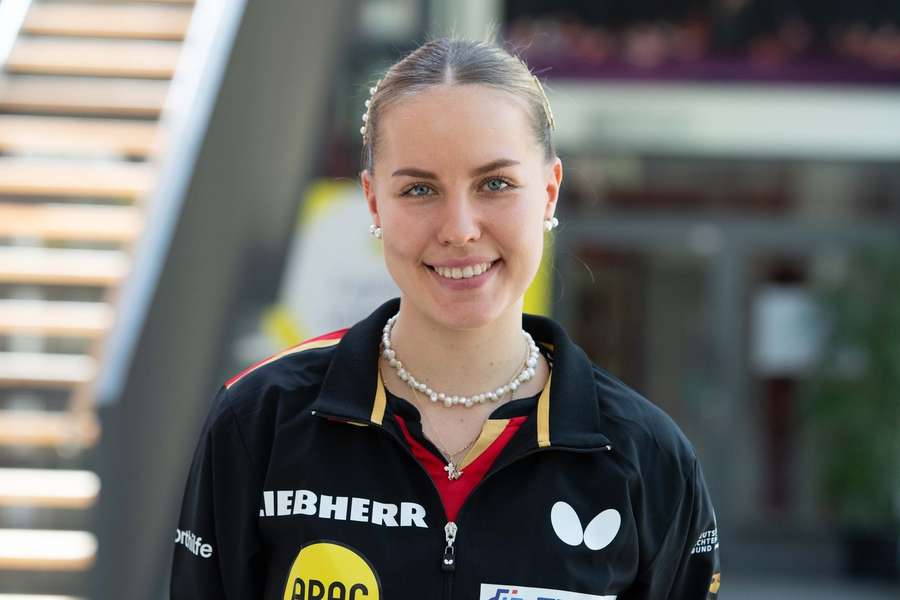 Annett Kaufmann beim Fotoshooting zur WM.