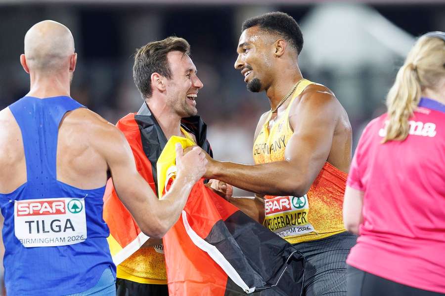 Leo Neugebauer (r.) und Niklas Kaul sind Aushängeschilder der deutschen Leichtathletik Leo Neugebauer (r.) und Niklas Kaul sind Aushängeschilder der deutschen Leichtathletik