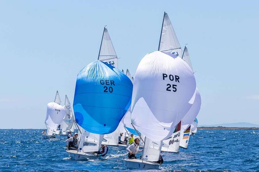 As embarcações portuguesas a fazerem uma boa prova