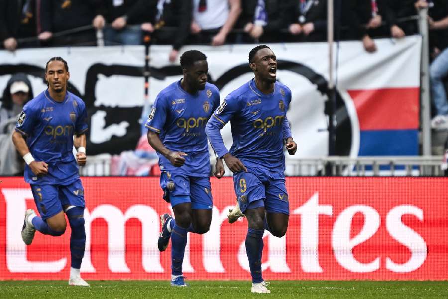 Balogun celebrates winning goal