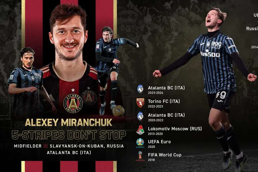 Miranchuk assina pelo Atlanta United