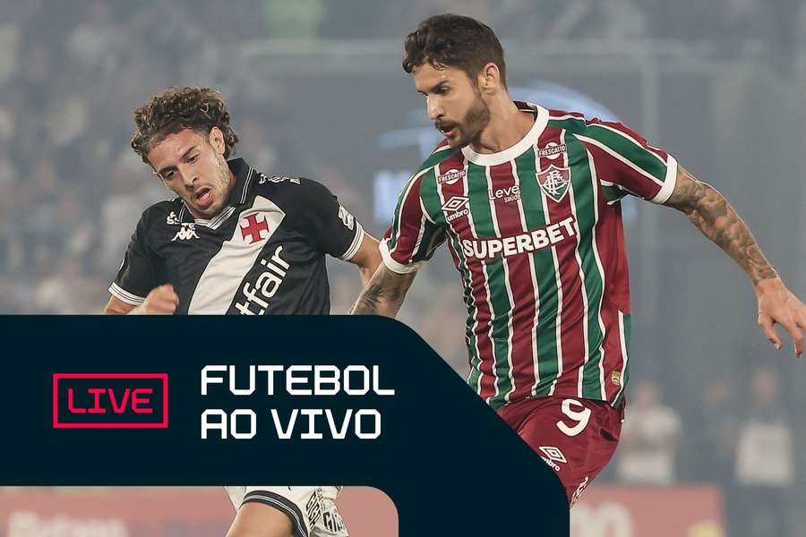 Nuno Moreira e Everaldo em Vasco x Fluminense, pela semi da Copa do Brasil