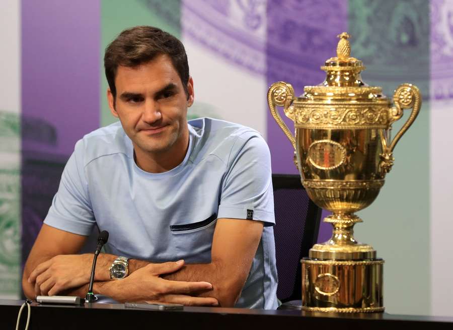 Roger Federer es el máximo ganador de Wimbledon con ocho trofeos