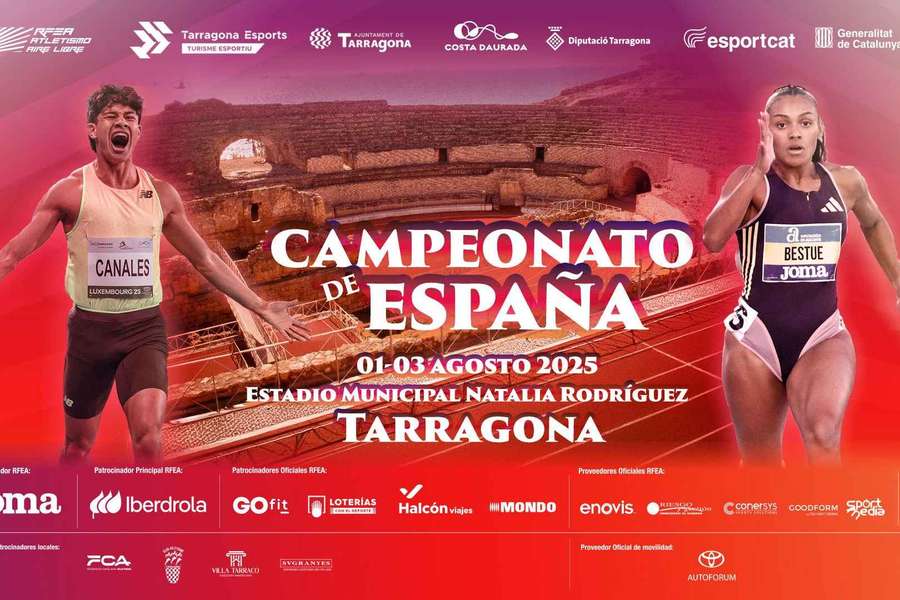 Cartel del campeonato de España de atletismo 2025