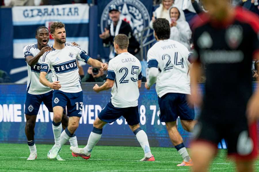 Thomas Müller bejubelt sein zwischenzeitliches 3:2 für Vancouver gegen DC United.