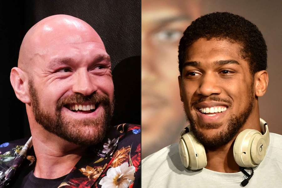 Tyson Fury (izquierda) y Anthony Joshua (derecha), se enfrentarán a finales de este año tras varios intentos fallidos