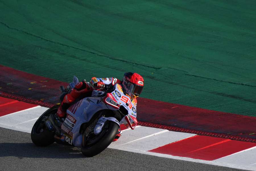 Marc Márquez, rodando en Montmeló