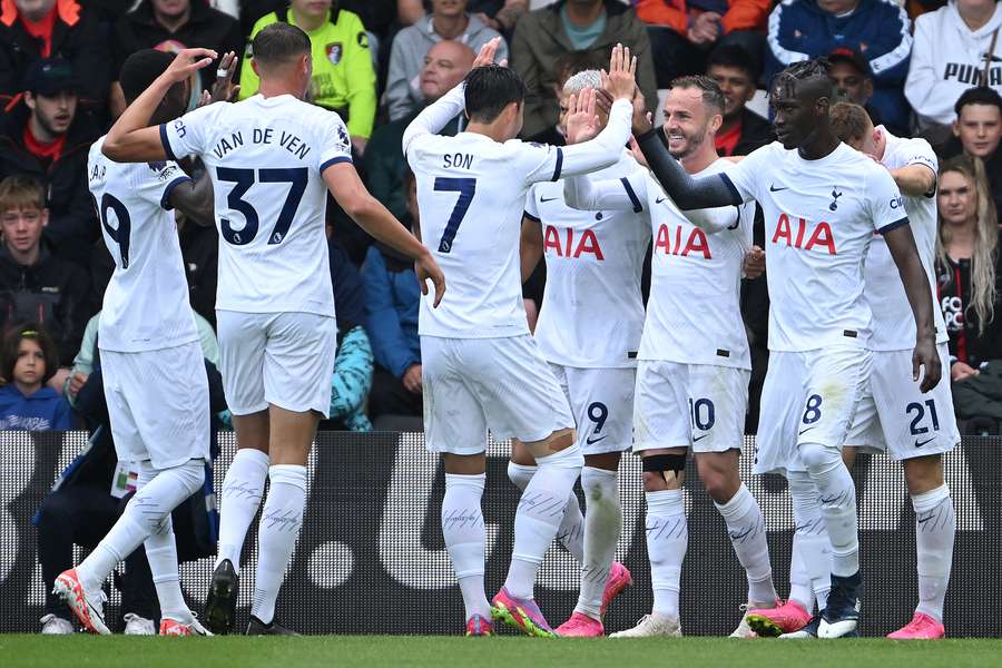 Tottenham XI Vs Bournemouth: Maddison Starts - Starting Lineup And ...