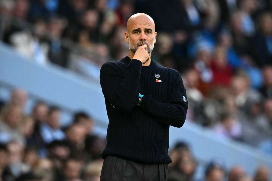 Manchester City's Spanish manager Pep Guardiola