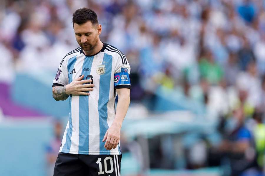 Lionel Messi après la défaite de l'Argentine face à l'Arabie saoudite (1-2).