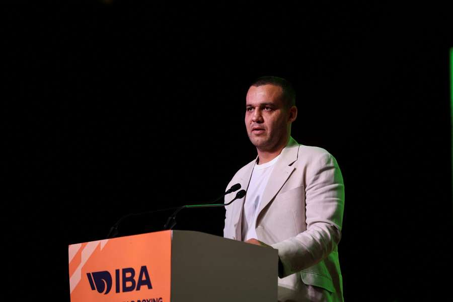 International Boxing Association(IBA) president Umar Kremlev speaks during the opening ceremony of Women's World Boxing Championships